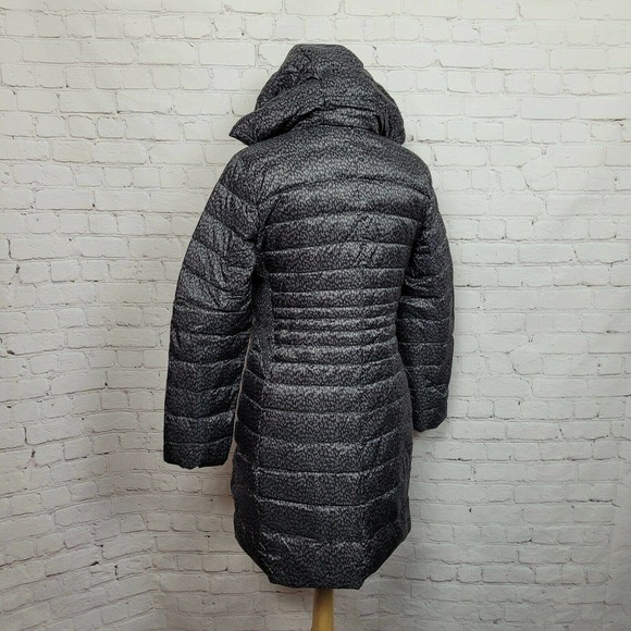 Lands' End Jackets & Coats Lands End Womens Packable Down Hooded Puffer Coat Leopard Gray